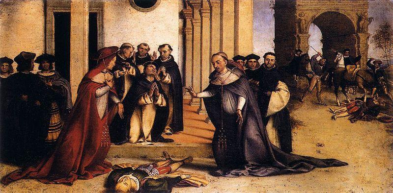 St Dominic Raises Napoleone Orsini, Lorenzo Lotto